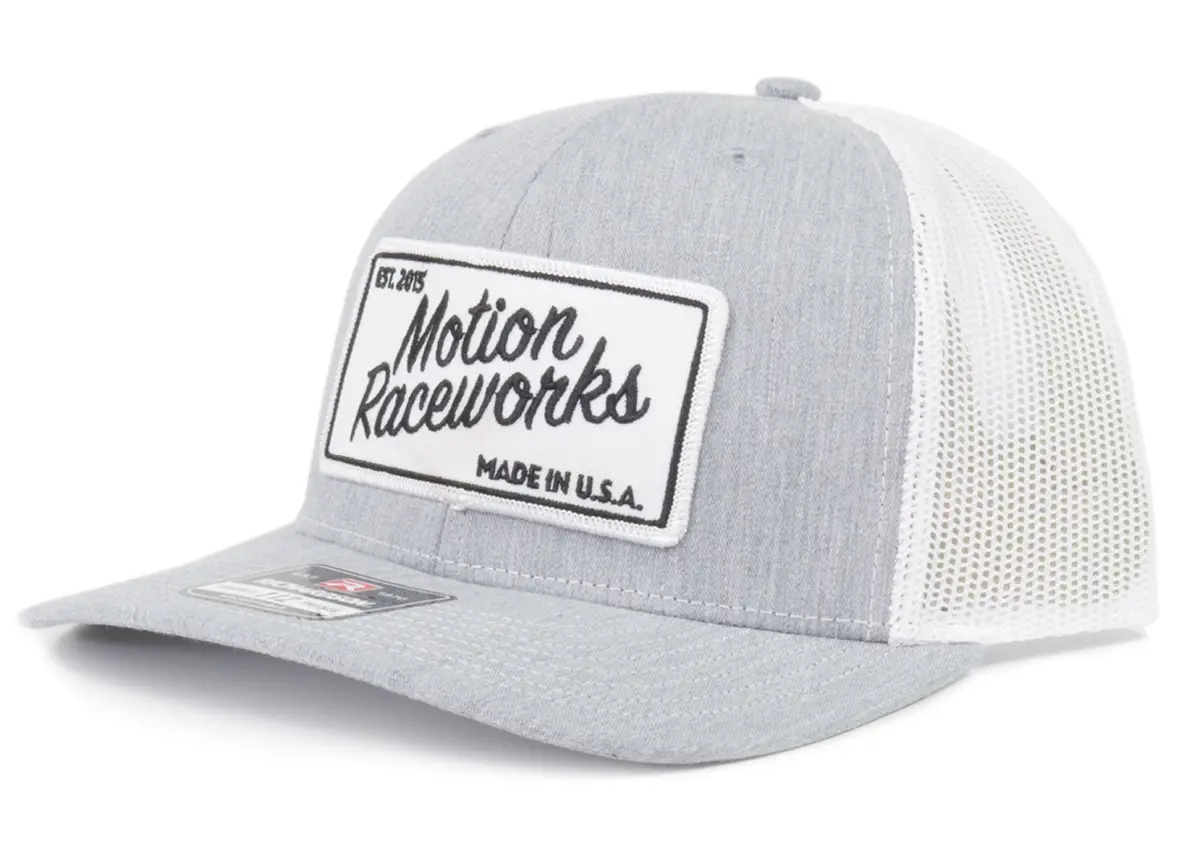 Motion Heritage Hat Light Gray/White Snapback 1