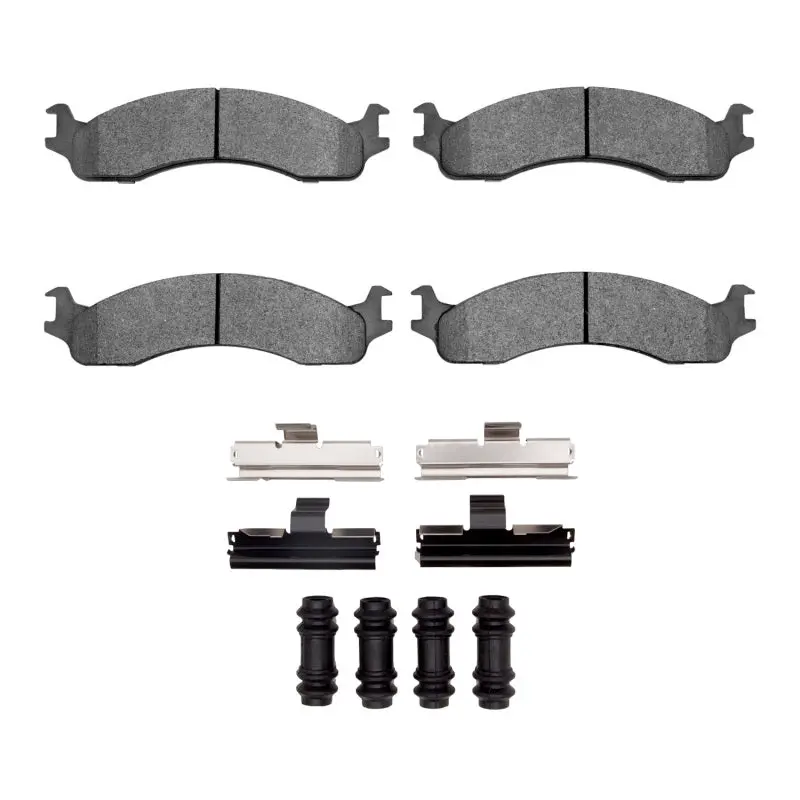 R1 95-07 Ford E-350 Econoline Front Semi Met Pads & Hardware Kit 1