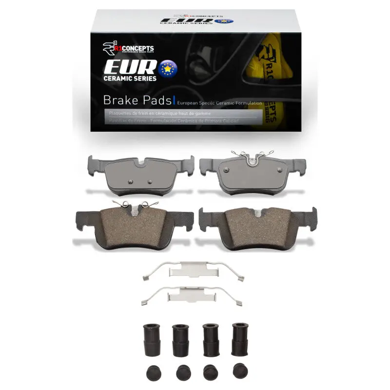 R1 14-25 Bmw I3 Rear Euro Ceramic Brake Pads & Hardware Kit 1