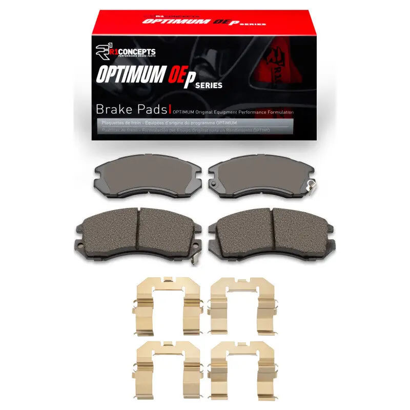 R1 90-96 Subaru Impreza Front Optimum Oe Brake Pads & Hardware Kit 1