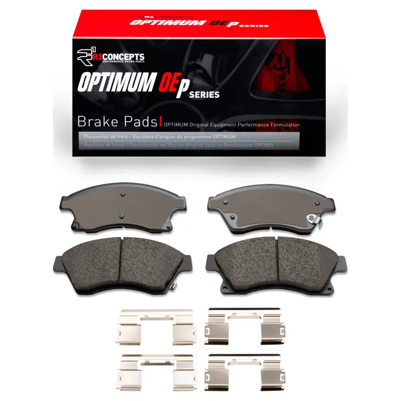 R1 11-17 Chevrolet Cruze Front Optimum Oe Brake Pads & Hardware Kit 1