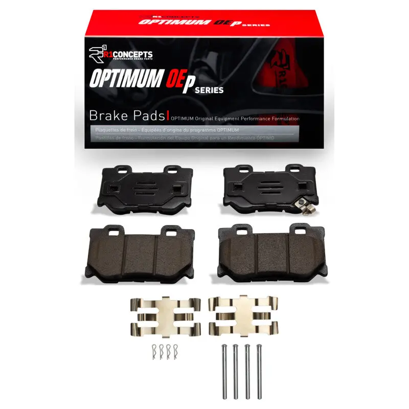 R1 2008-2025 Infiniti Fx50 Rear R1 Optimum Oe Pads & Hardware Kit 1