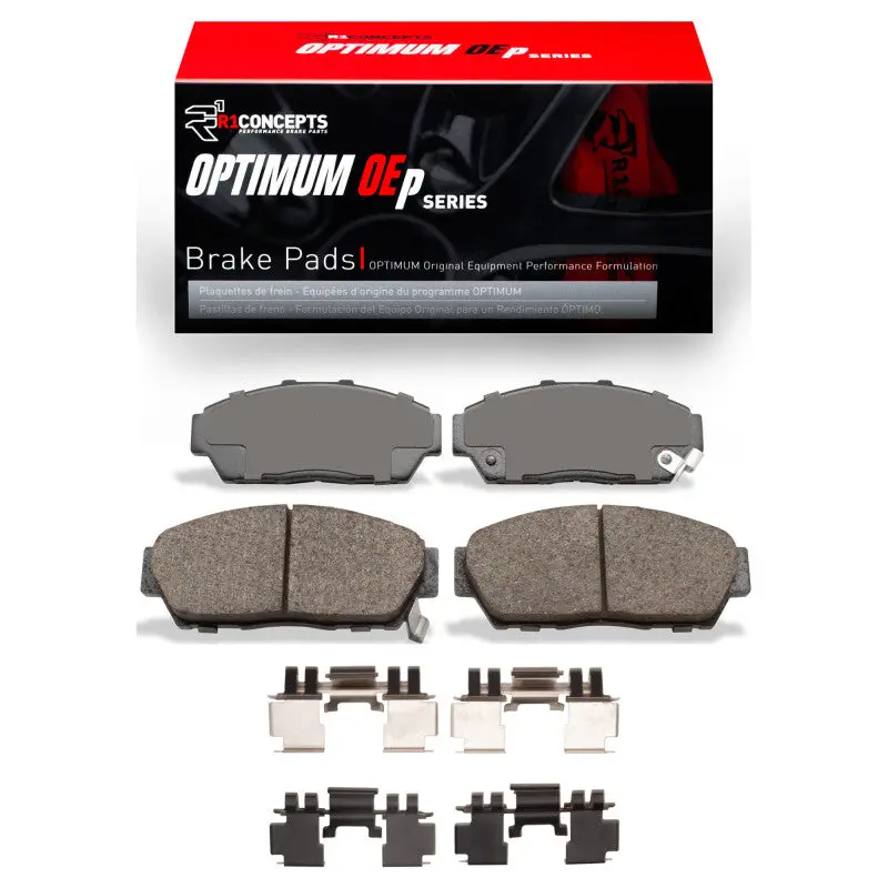 R1 1993-2001 Acura Integra Front R1 Optimum Oe Pads & Hardware Kit 1
