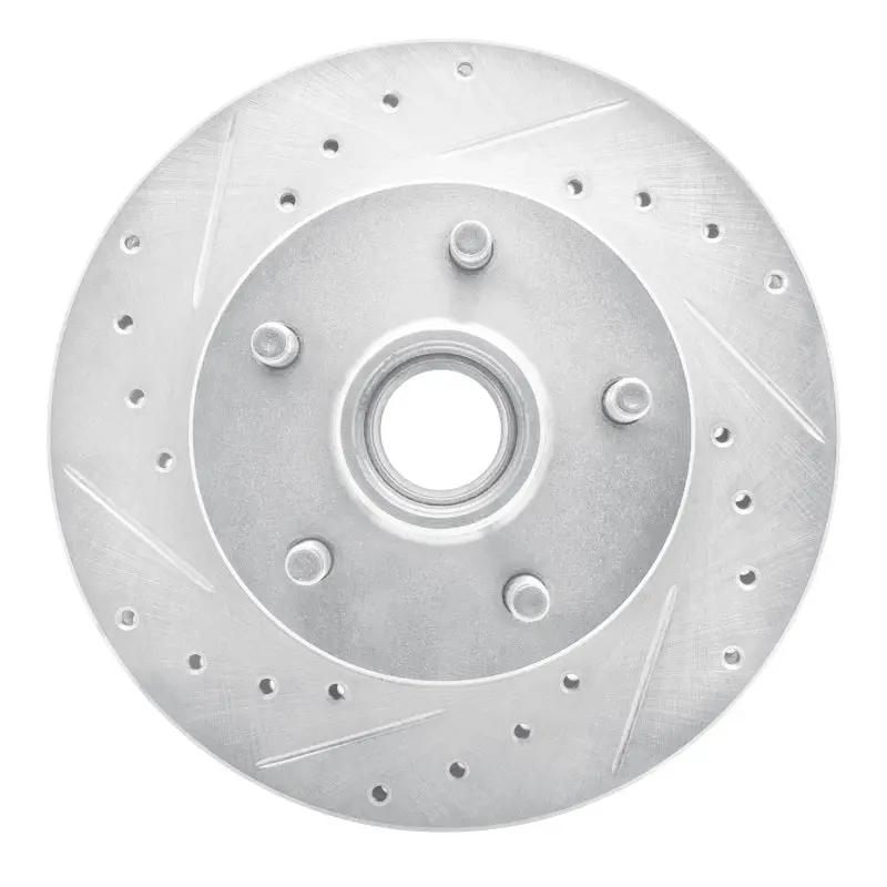 R1 98-02 Ford Ranger (Usa/Canada) Front Right Drilled & Slotted Silver Brake Rotor 1