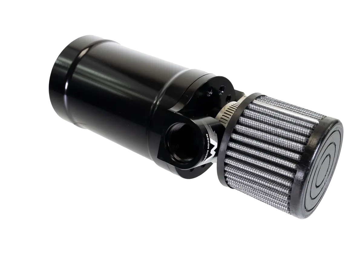 Motion Raceworks Top Loader Billet Internally Baffled Oil Catch Can ( Single 12 An Port ) 1