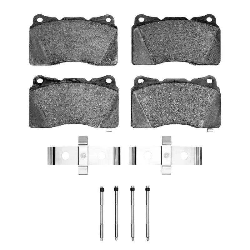 R1 03-15 Mitsubishi Lancer Front Semi Met Pads & Hardware Kit 1