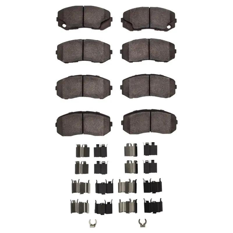 R1 05-11 Freightliner Fl360 (Mexico) Front/Rear Ceramic Pads & Hardware Kit 1