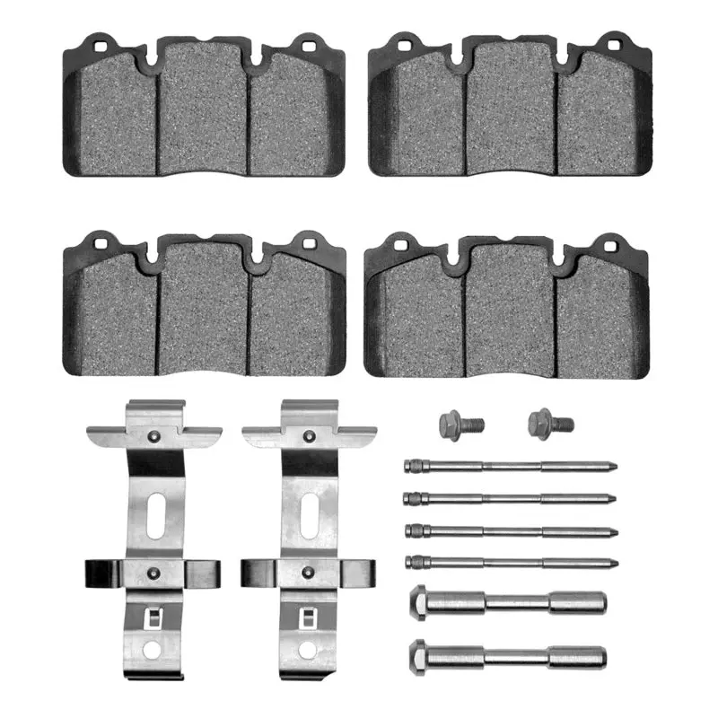 R1 14-20 Jaguar F-Type Front Semi Met Pads & Hardware Kit 1