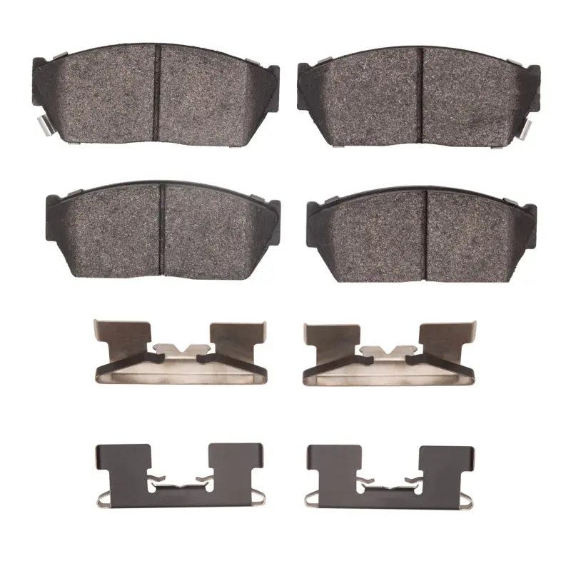 R1 83-87 Honda Civic Hatchback Front Semi Met Pads & Hardware Kit 1
