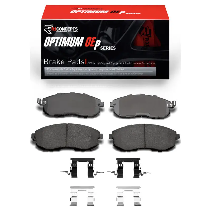 R1 02-19 Infiniti I35 Front Optimum Oe Brake Pads & Hardware Kit 1