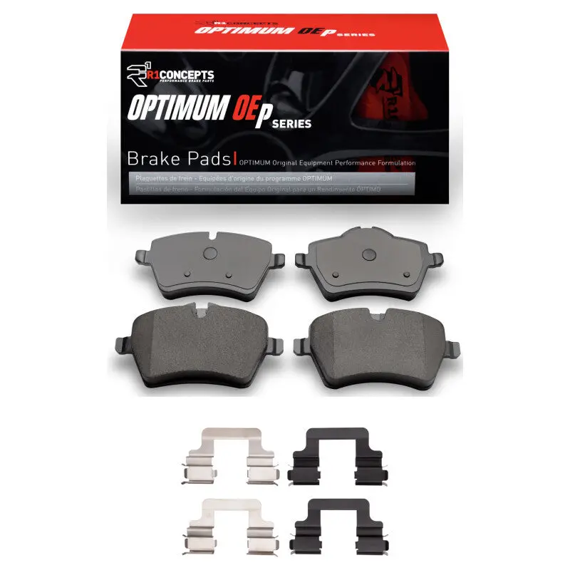R1 02-15 Mini Cooper Countryman Front Optimum Oe Pads & Hardware Kit 1