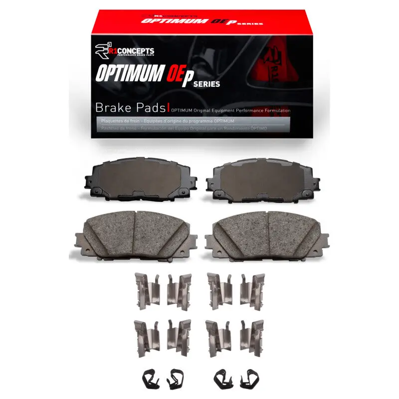 R1 06-18 Toyota Yaris (Usa/Canada) Front Optimum Oe Pads & Hardware Kit 1