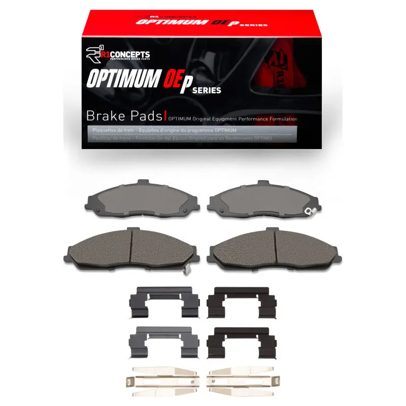 R1 11-13 Chevrolet Corvette Front Optimum Oe Pads & Hardware Kit 1