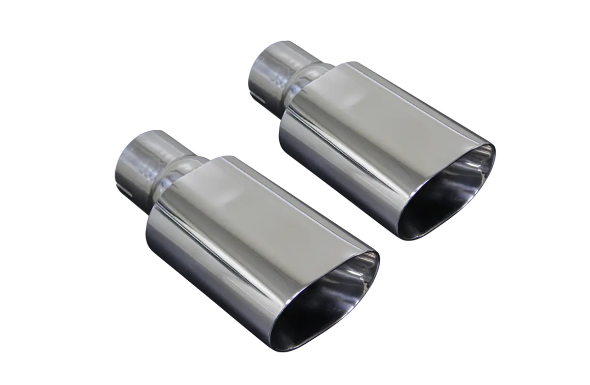 Chevelle Tips - Double Walled, Polished Stainless Steel 1