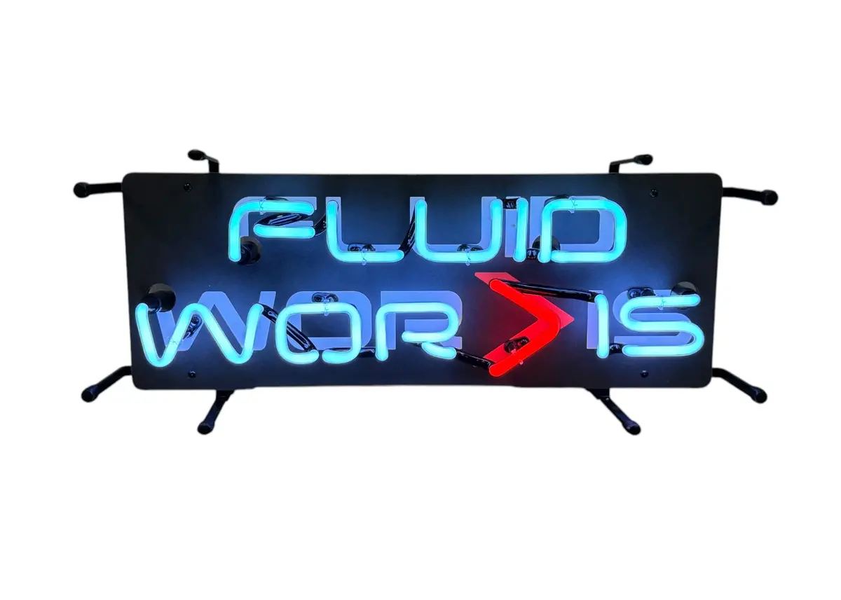 Fluidworks Neon Shop Sign 21X9 1