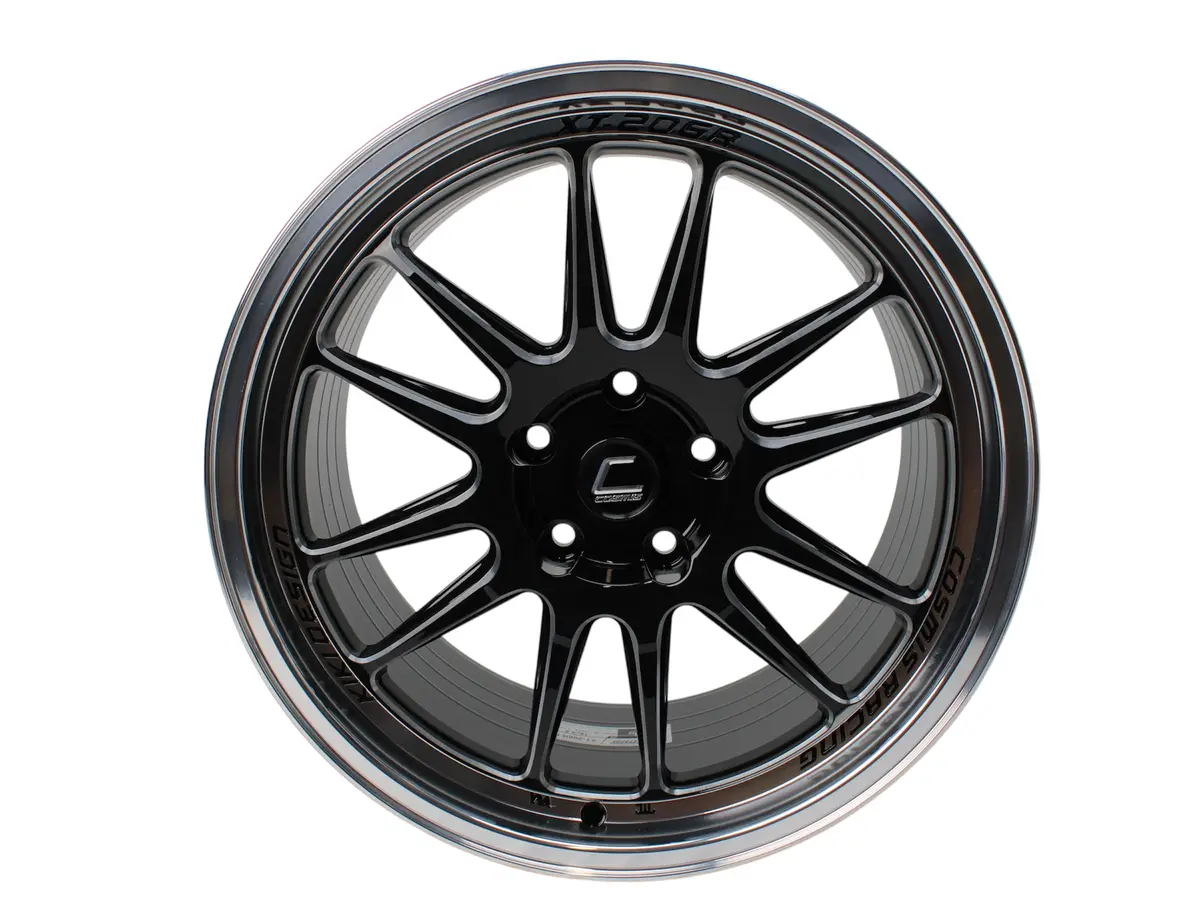 Xt-206R| Gloss Black | Polished Lip | High Offset | 18X9.5 +38 5X114.3 1