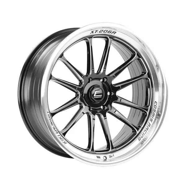 Xt-206R Gloss Black | Polished Lip | Milled Spokes 22X10 +0 6×135 1