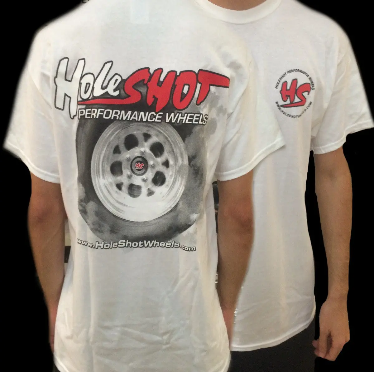 Holeshot Burnout T-Shirt - White 1