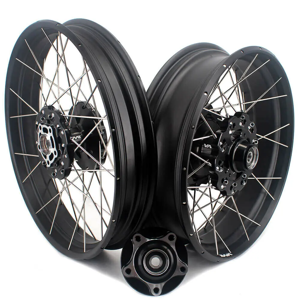 Vmx-Racing Fit For Honda Cb500x 2022-2023 Black Hub & Black Rim 2.5*19 & 4.25*17 Tubeless Wheels 1