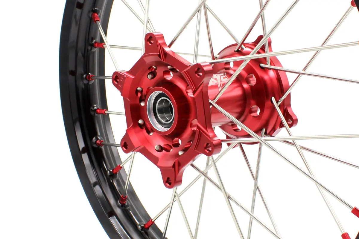 Kke 18Inch Enduro Rear Wheels Rims Fit Honda Crf250r Crf450r 2013-2025 Red Nipples 2
