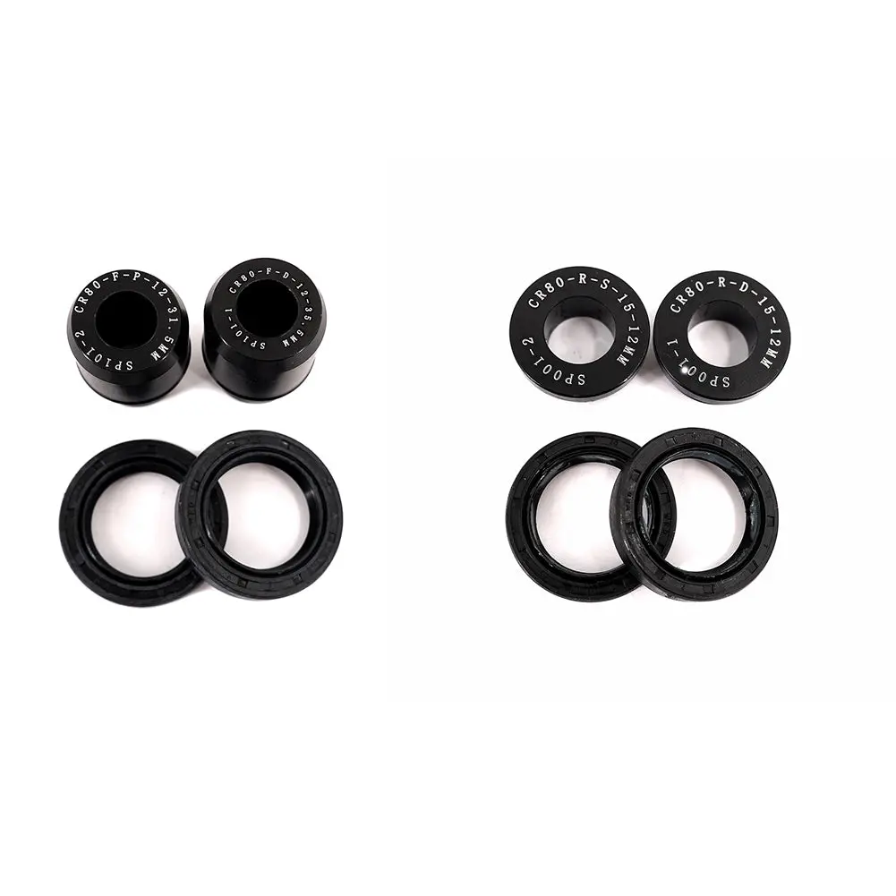Kke Replacement Front & Rear Black Spacers Kit For Honda Cr80r Cr85r 1