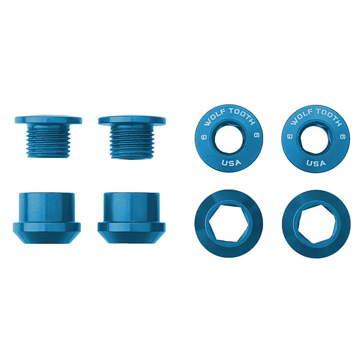 Set Of 4 Chainring Bolts+Nuts For 1X 3