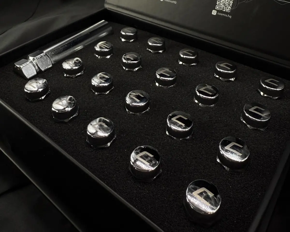 Cosmis Wheels Close Ended Lug Nuts | M12x1.5 Chrome | Set Of 20 1
