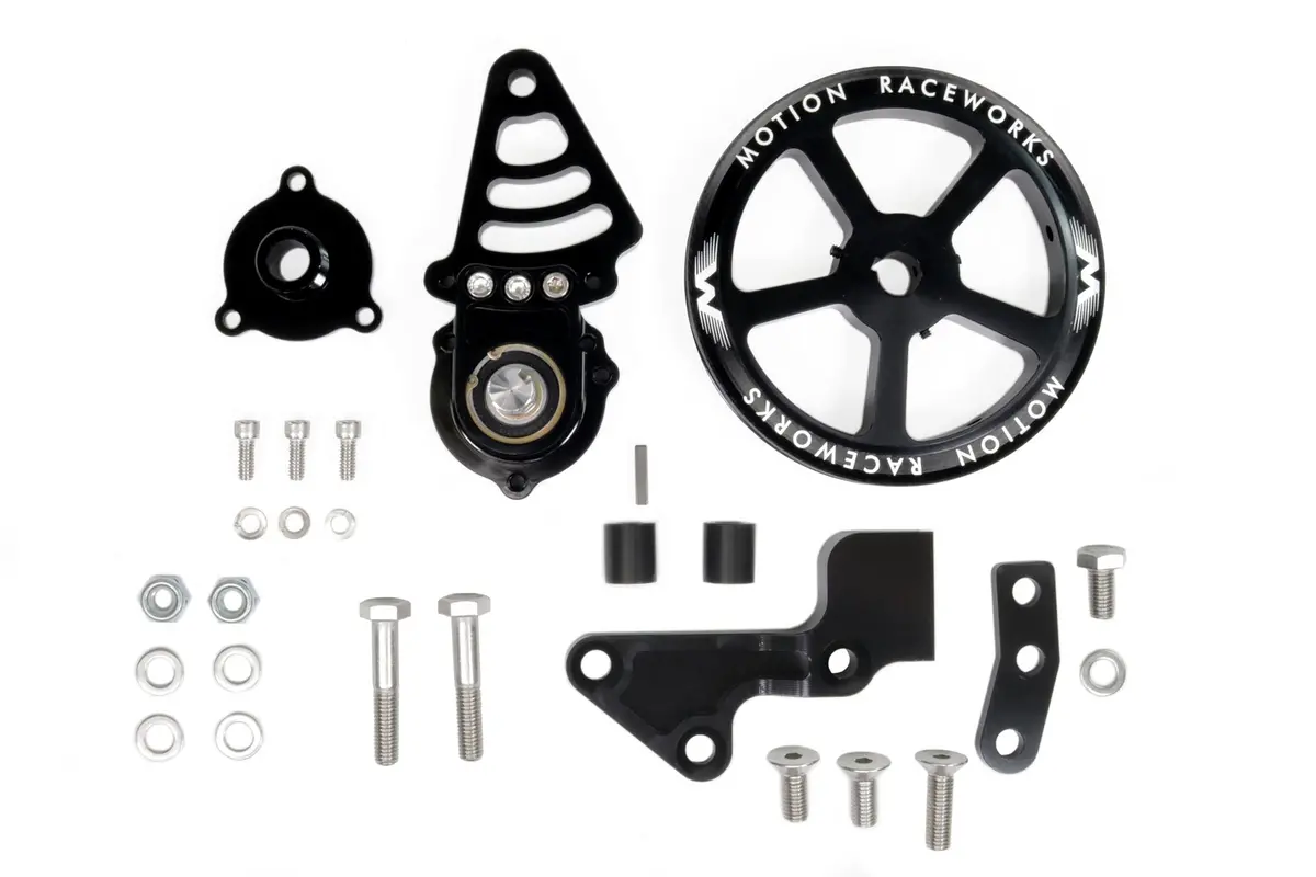 Motion Raceworks Passenger Side Cable Drive Ls Mechanical Fuel Pump Bracket Corvette Spacing 1
