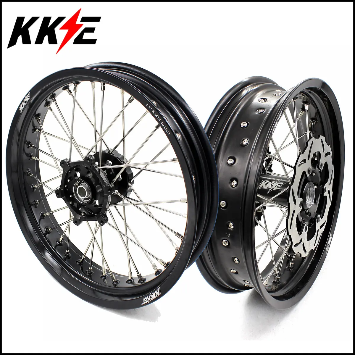Kke 3.5/4.25*17Inch Supermoto Wheels Rims For Suzuki Drz400sm With Disc 1