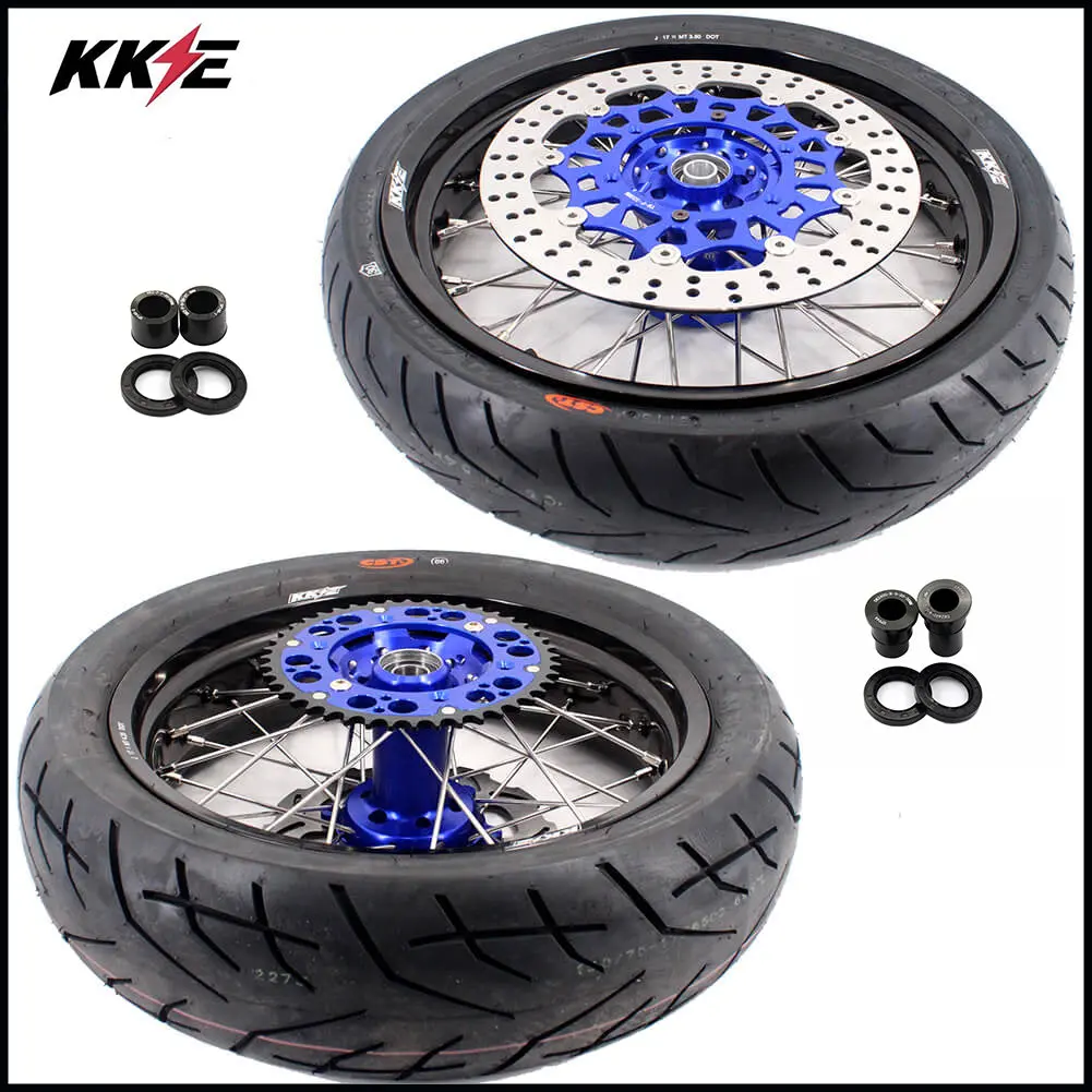 Kke 3.5/4.25*17" Supermoto Street Rims For Suzuki Drz400sm 2005-2024 Cst Tires 1