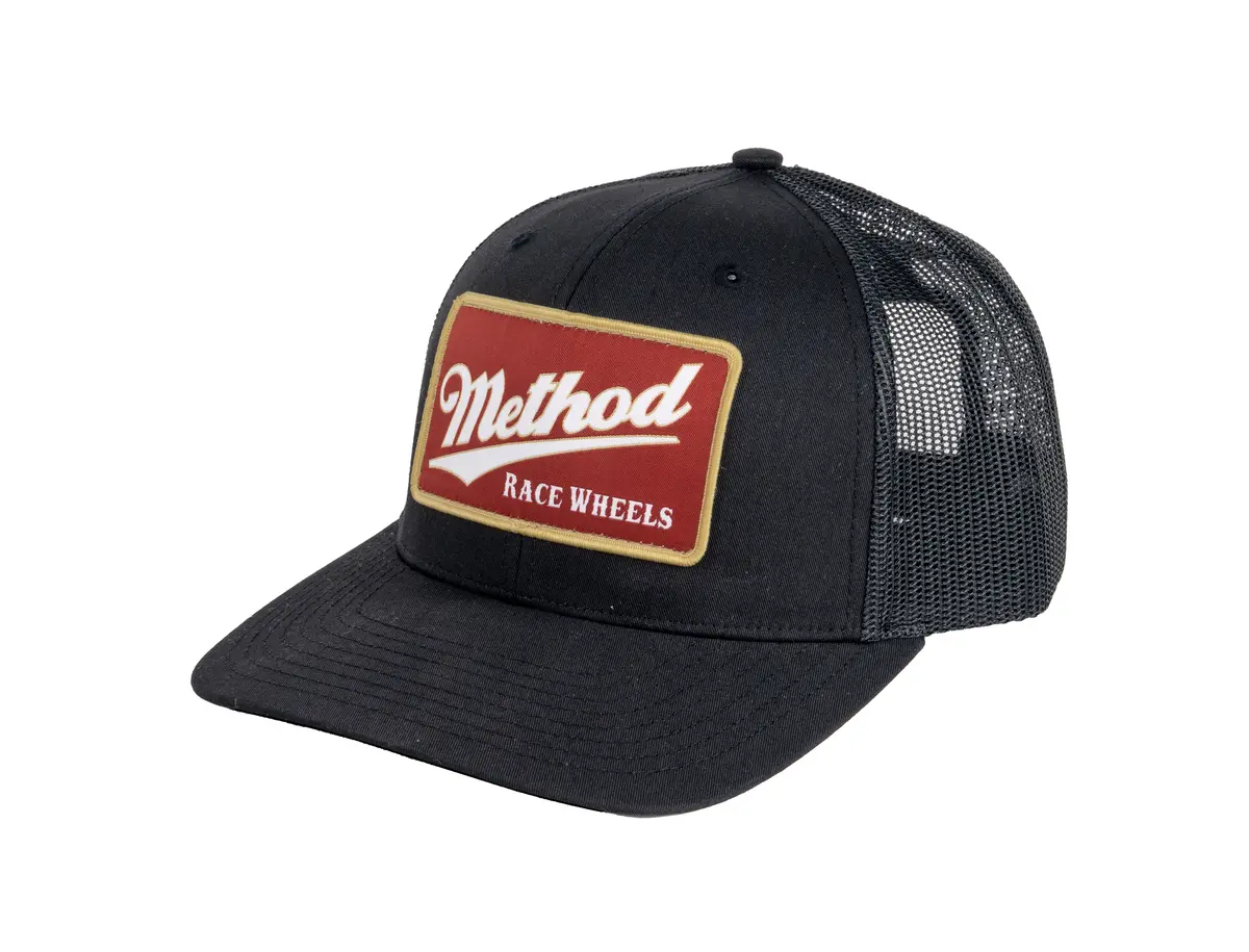 Method Pub Patch Curvebill Trucker Hat| Snapback | Black 1