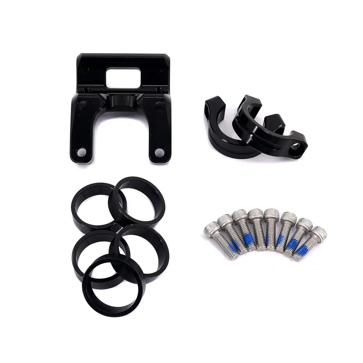 Kke Black Handlebar Risers Kit Fit Surron Light Bee X And Rawrr Mantis, Mantis X E-Bike Bracket Clamps Pads Different Color Optional 1