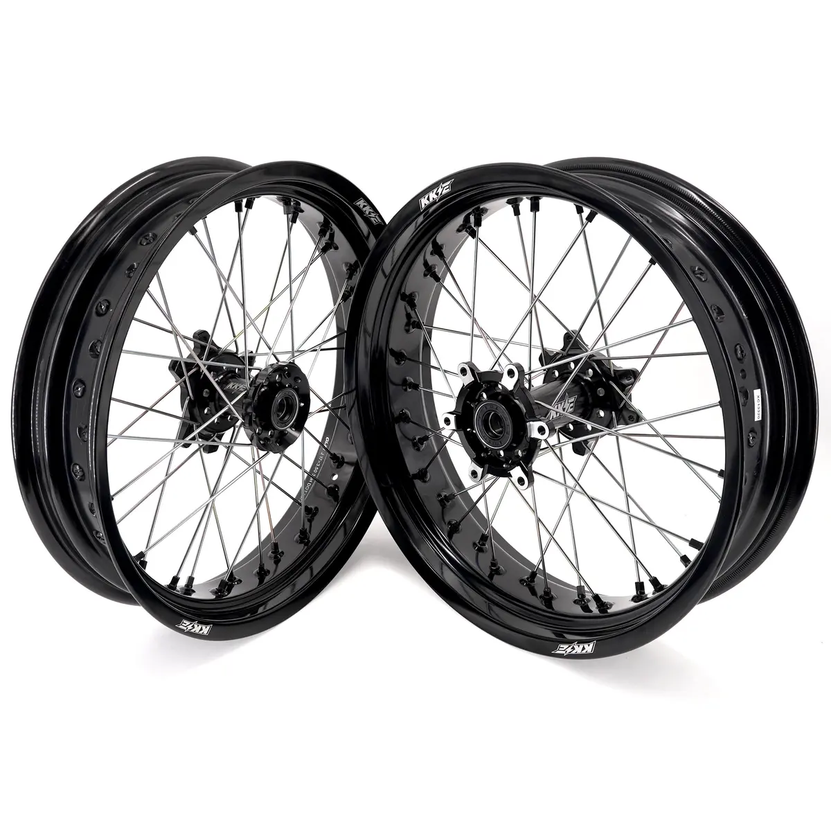 Kke Factory Stock Kke 3.5/4.25*17" Electric Supermoto Wheels Rim Fit For Surron Ultra Bee 2023-2025 Silver Spokes 2