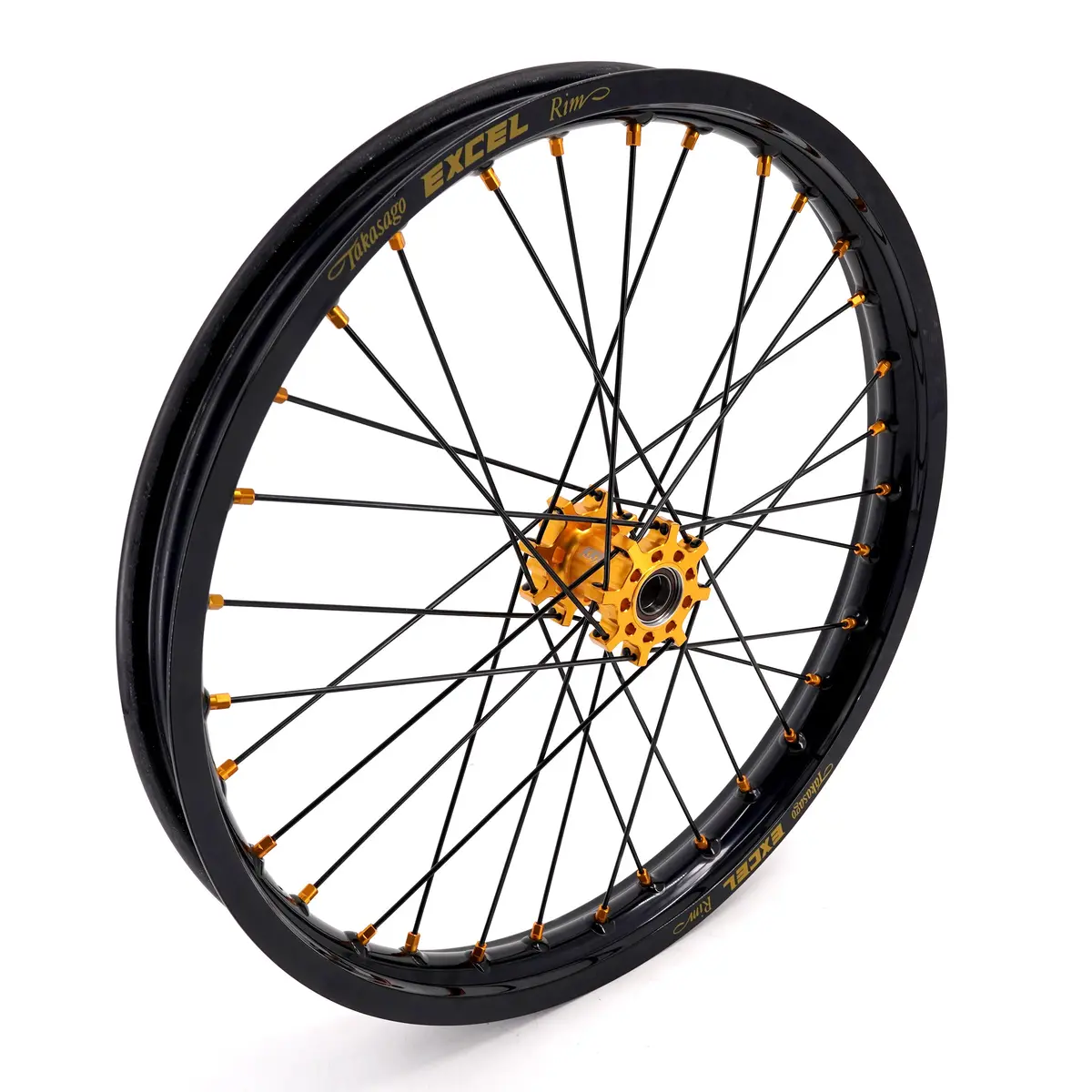 Kke Factory Stock Kke 1.6*19" E-Moto Front Wheels Takasago Excel Rim For Surron Light Bee-X 2019-2025 Gold&Black 1