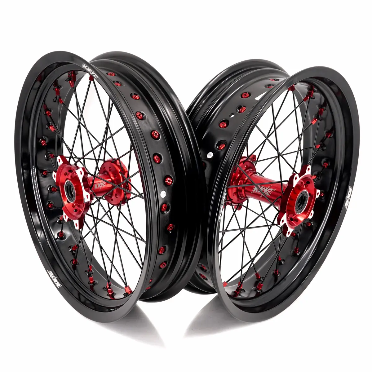 Kke Factory Stock 3.5/4.25*17" Electric Supermoto Wheels Rim Fit For Surron Ultra Bee 2023-2025 Red 1