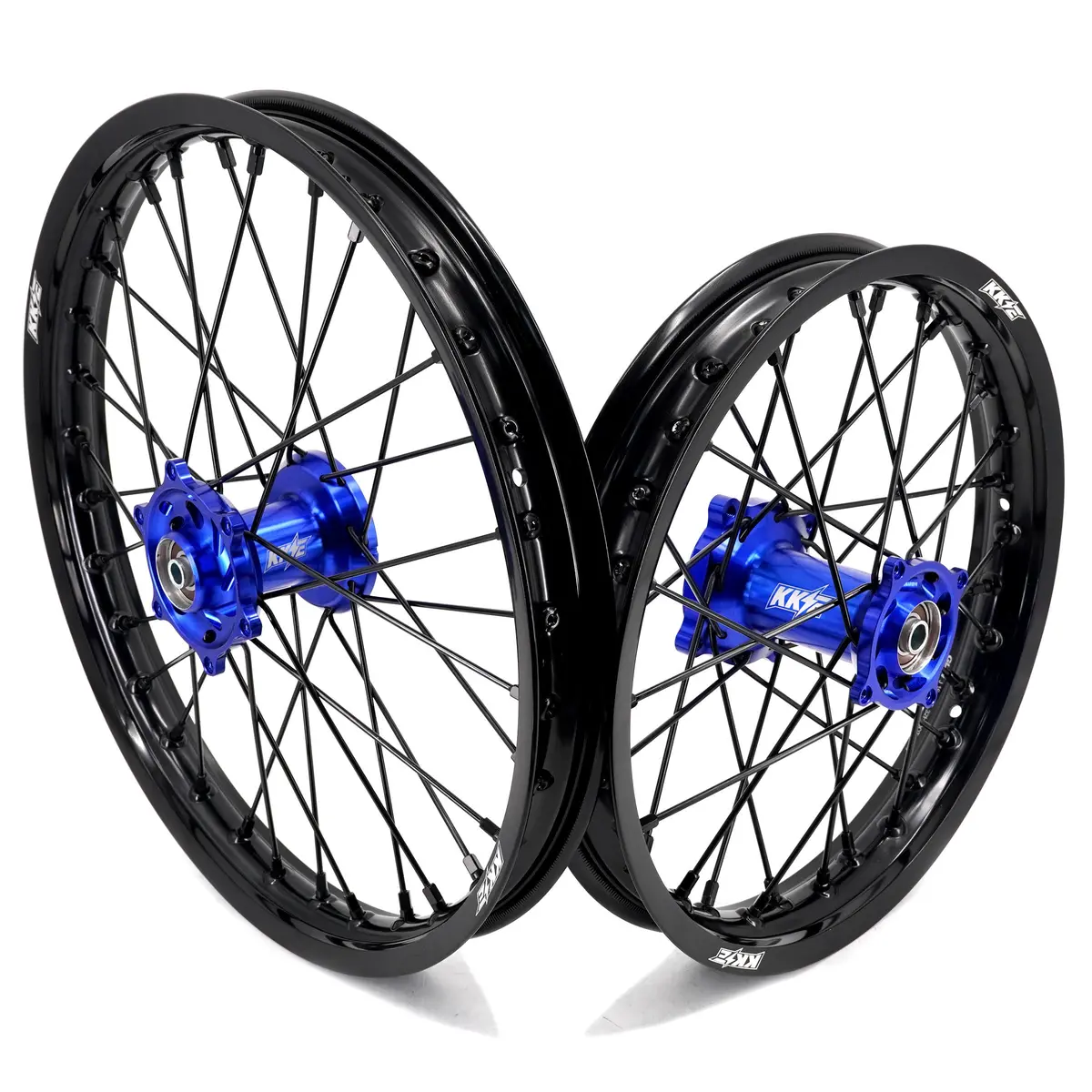 Kke 1.6*19 & 1.85*16 Spoked Kid's Wheels Rims Set For Kawasaki Kx80 Kx85 2