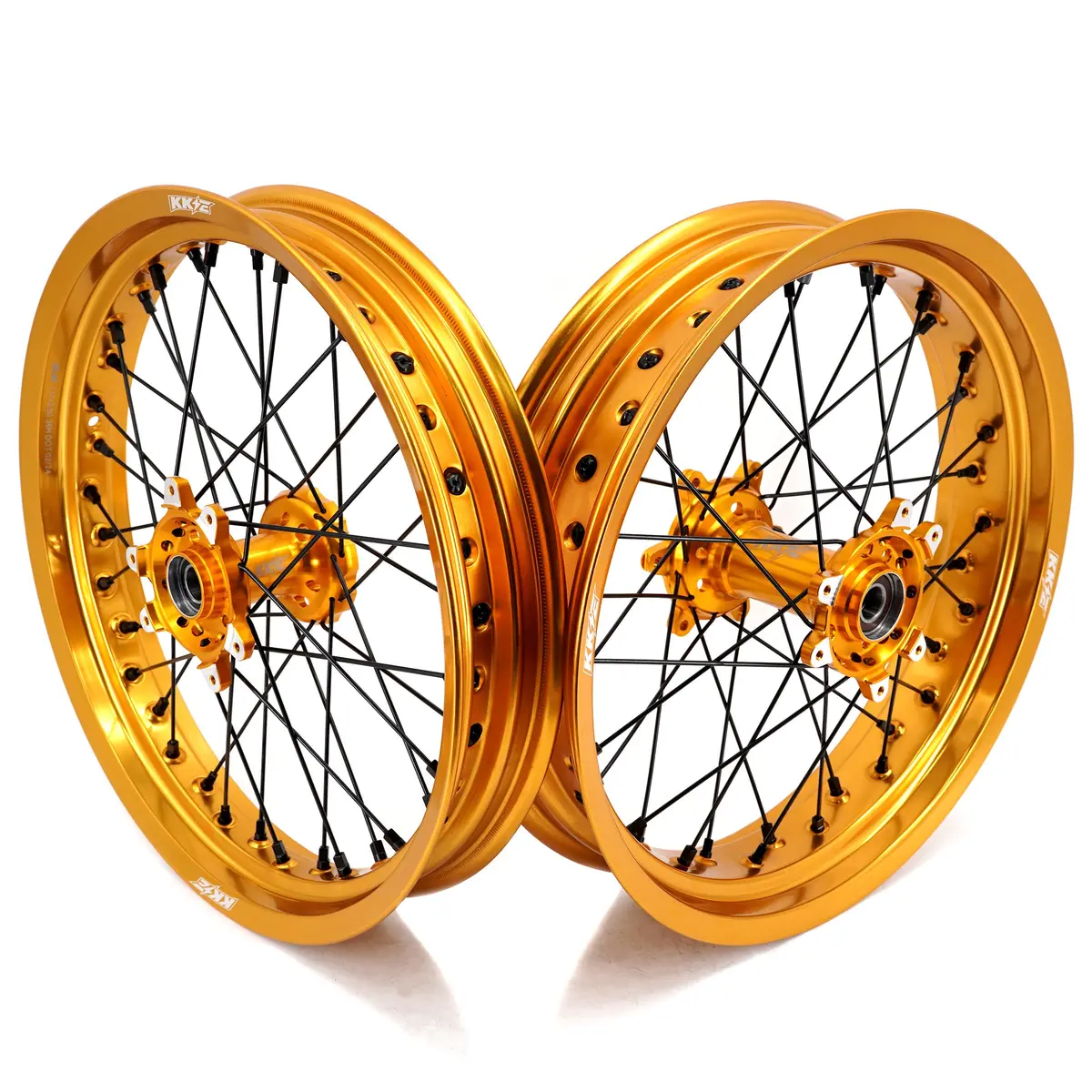 Kke Factory Stock Kke 2.5*17/3.5*17 E-Bike Wheels Rim Fit For Surron Ultra Bee 2023-2025 Gold Rims 1