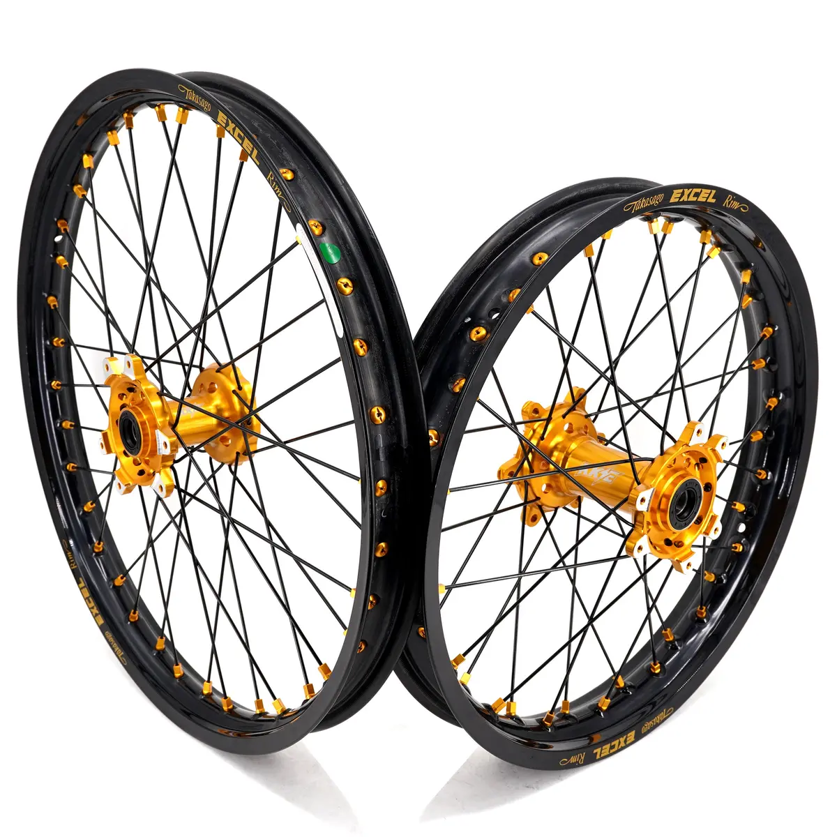 Us Stock Kke 21" & 18" Electric Dirtbike Wheels Takasago Excel Rims Fit Surron Ultra Bee 2023-2025 Gold Nipples 1