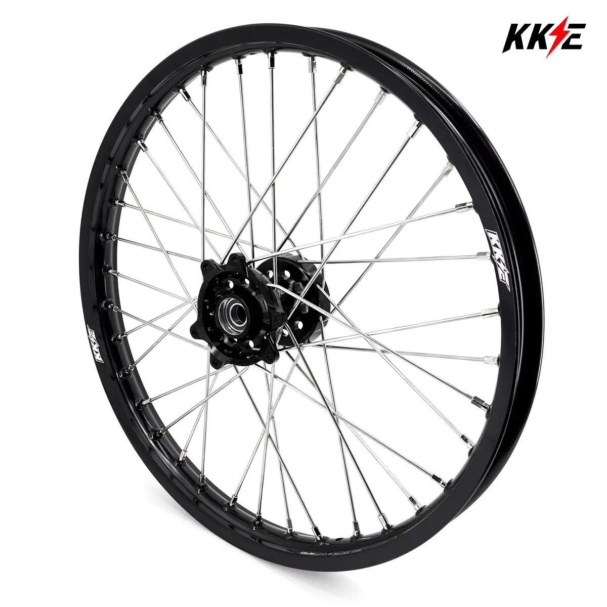 Pre-Order Us Stock Kke 1.6*21" E-Bike Spoke Wheels Rim Fit For Surron Ultra Bee 2023-2025 Silver Nipples & Silver Spokes 1