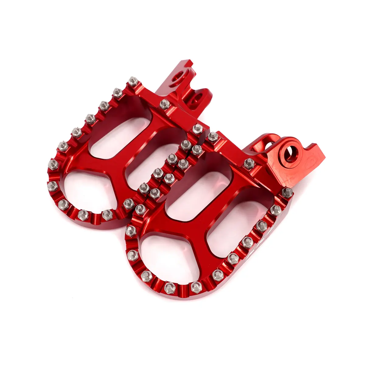 Kke Footpegs Billet Foot Rest For Rawrr Mantis, Mantis X, Red And Black 2