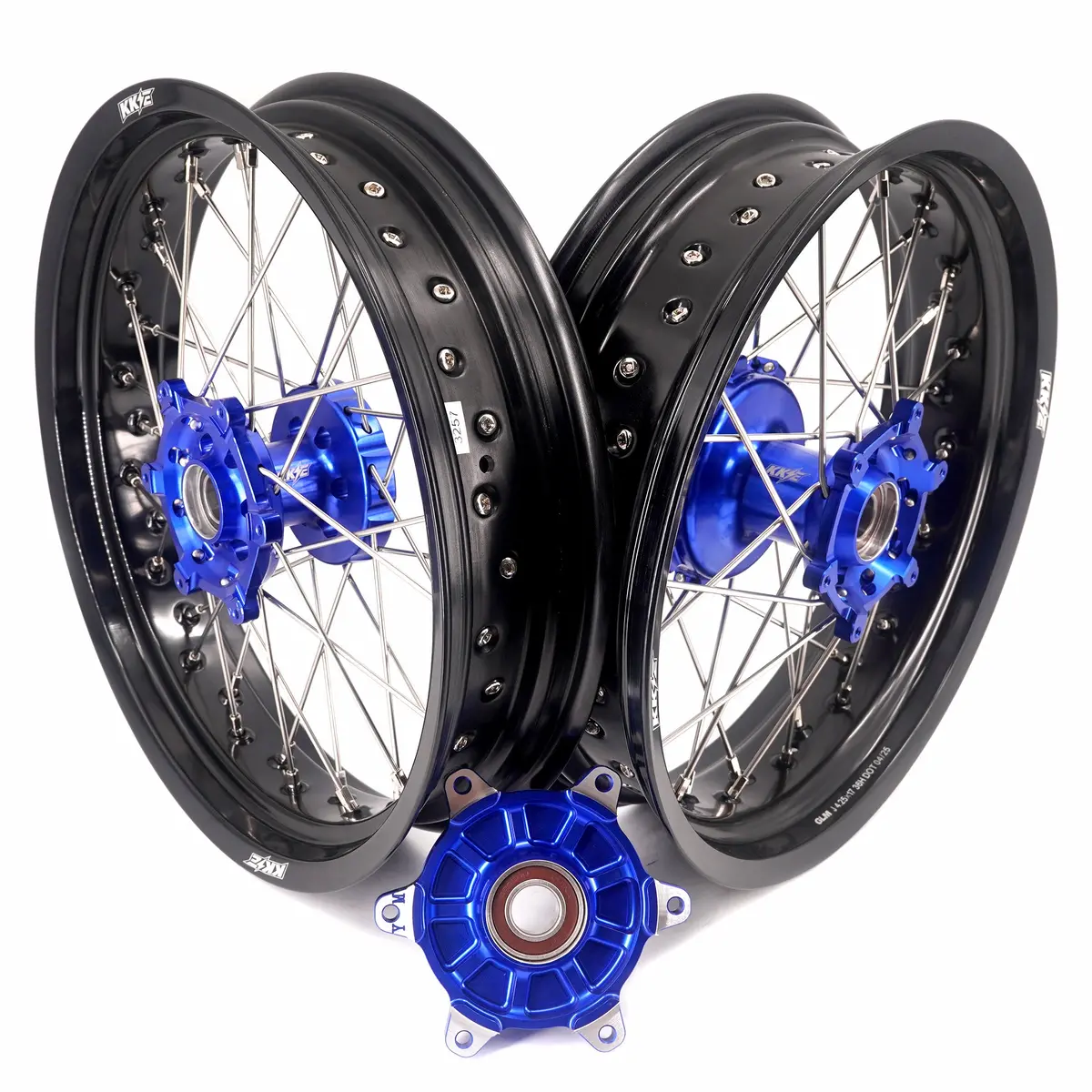 Kke 3.5/4.25*17Inch Cush Drive Supermoto Wheels For Yamaha Yz125/250 Yz250f/450F Wr250f/450F Yz250x 2016-2025 1