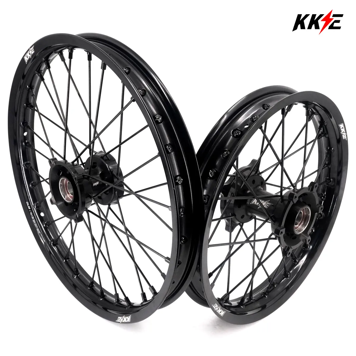 Kke 19/16 Factory Size Kids Big Wheels Rims Fit Ktm Sx 85 2021-2024 All Black 1