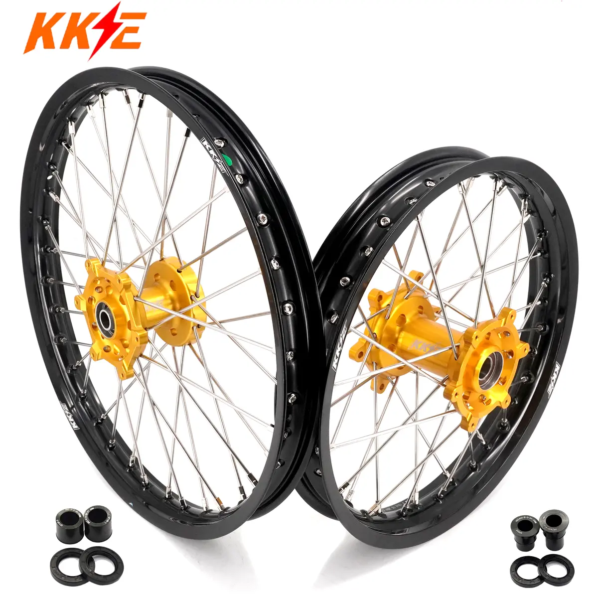 Kke 21" 18" Enduro Spoked Wheels Rims For Suzuki Drz400 Drz400e Drz400s 1