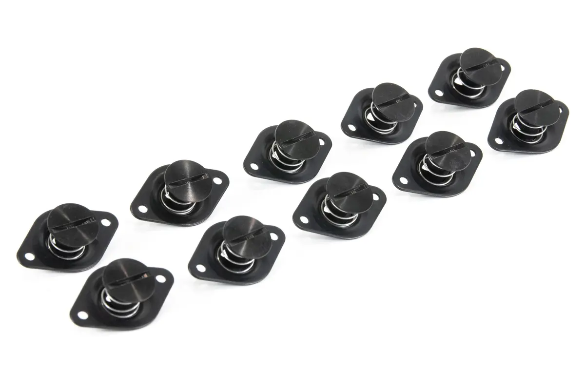 7/16 Black Anodized Dzus Fastener, Self Eject (10 Pack) 1