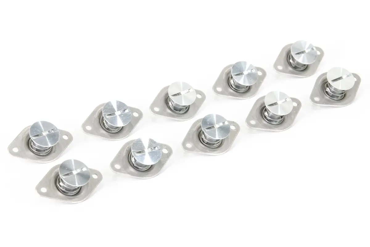 7/16 Bare Aluminum Dzus Fastener, Self Eject (10 Pack) 1
