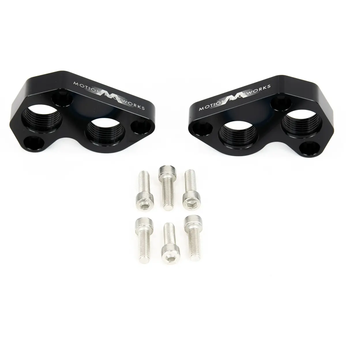 Motion Raceworks Black Anodized Ls Remote Mount Water Block Pump Adapters -12An 1
