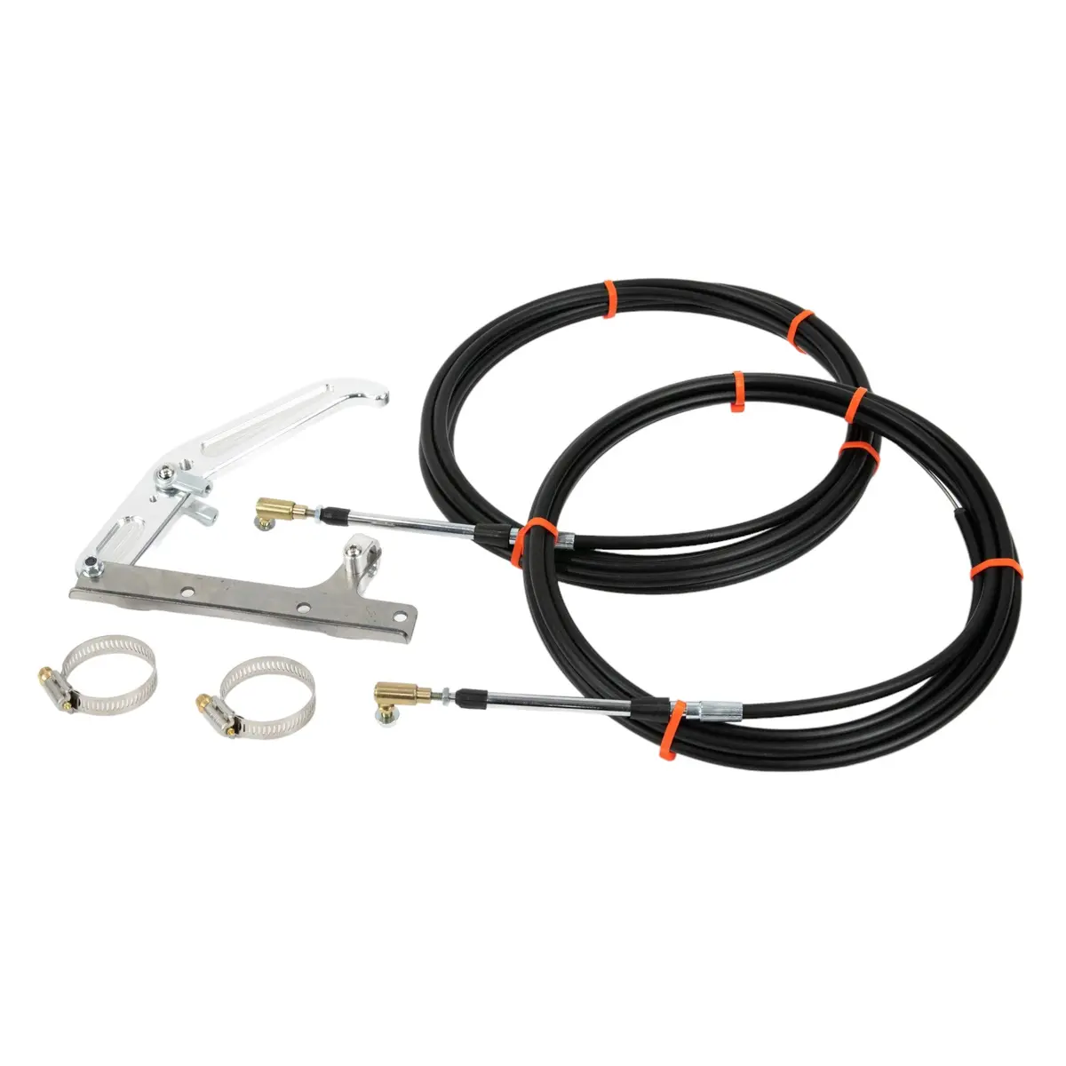 Motion Raceworks Dual Billet Parachute Handle Release Lever & Cable Mount Kit 1