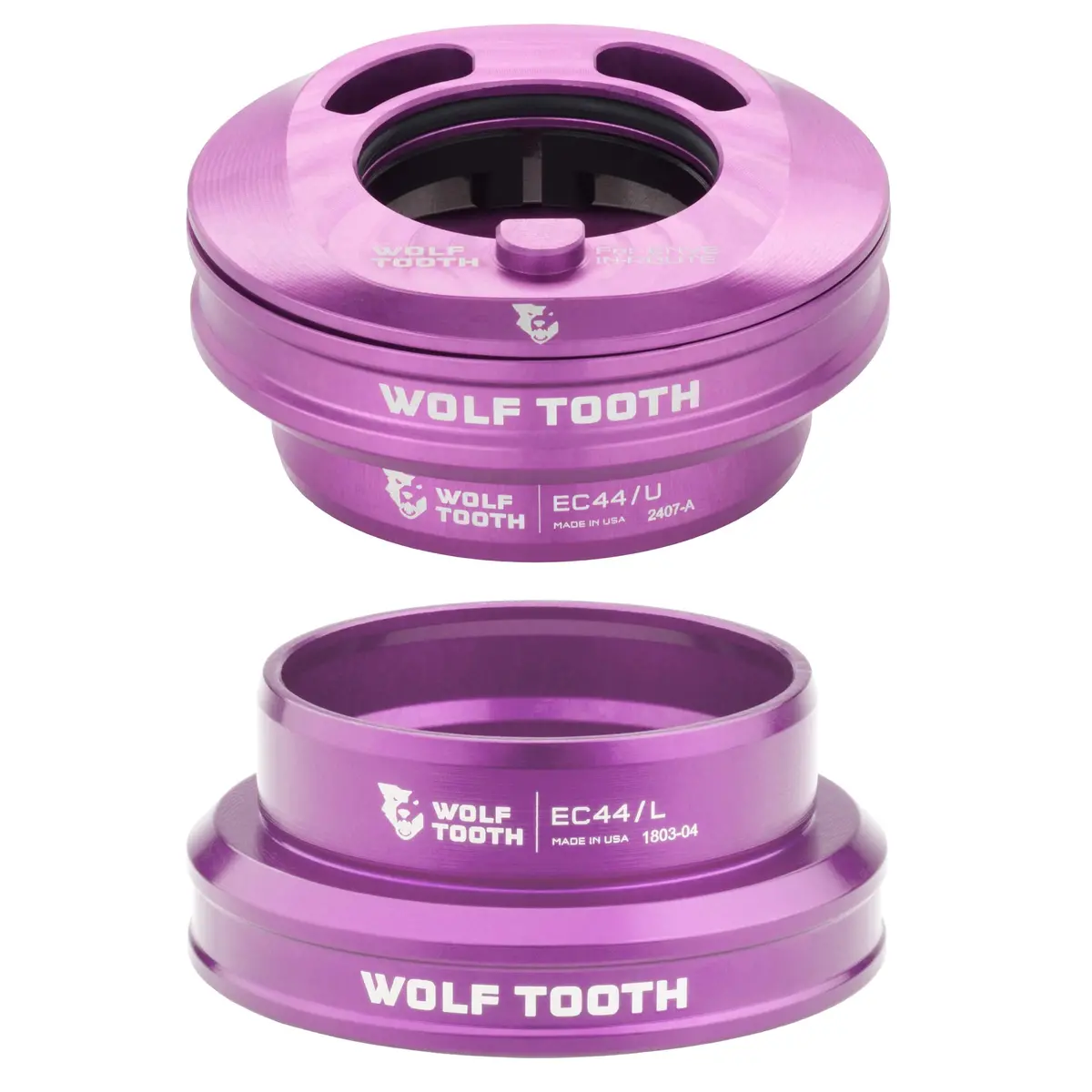 Wolf Tooth Premium Ec44 Internal Aero Headset For Enve In-Route System - Purple 1