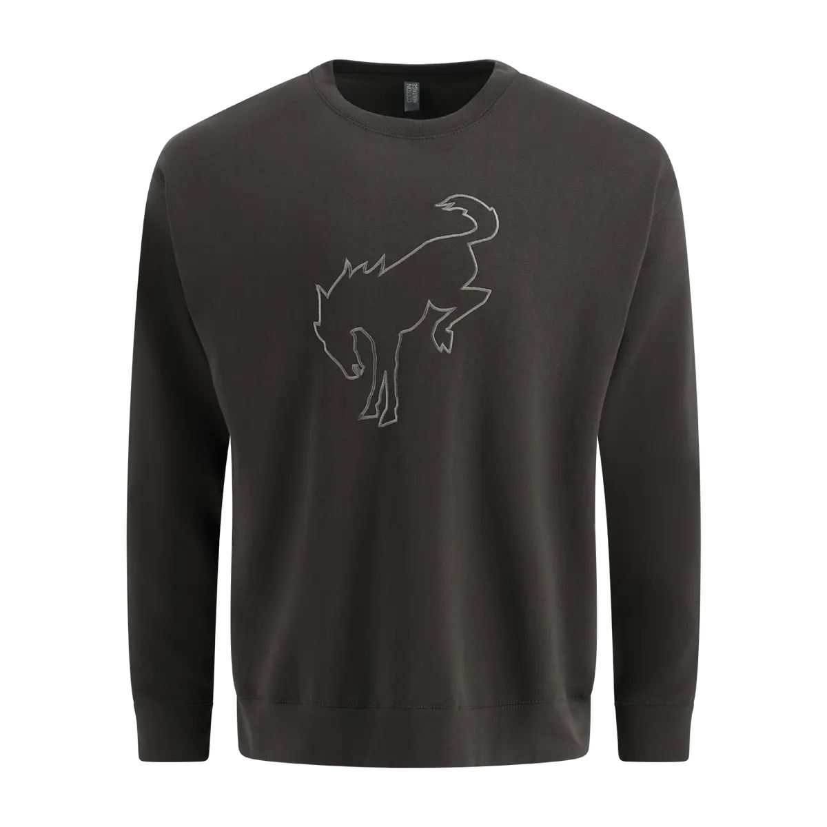 Ford Bronco Womens Charcoal Fleece Crewneck Sweatshirt 1