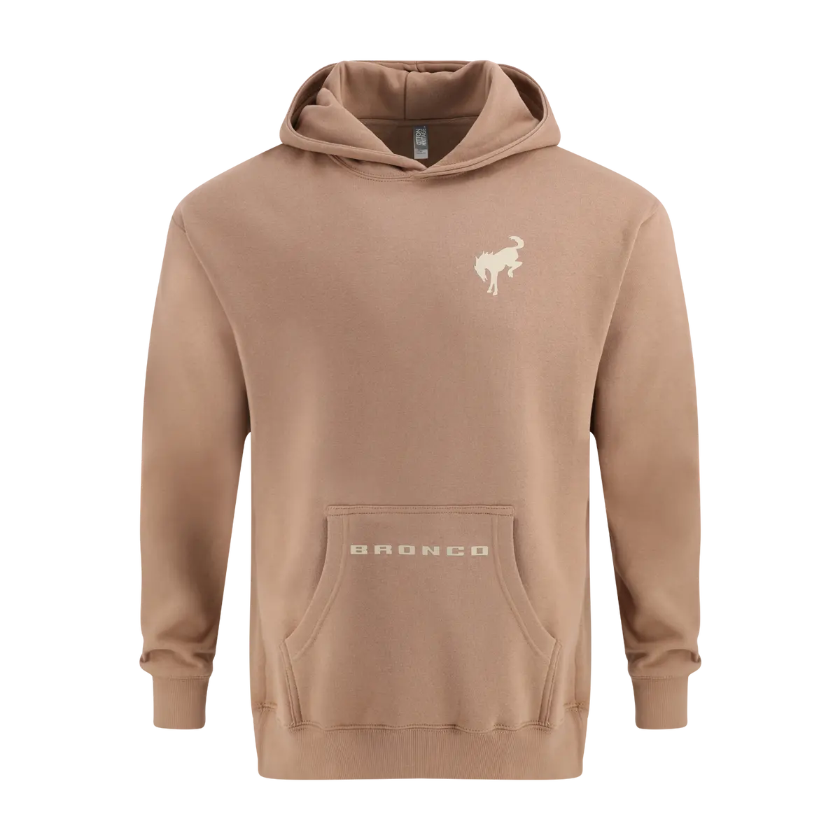 Ford Bronco Logo Beige Oversized Hoodie 1